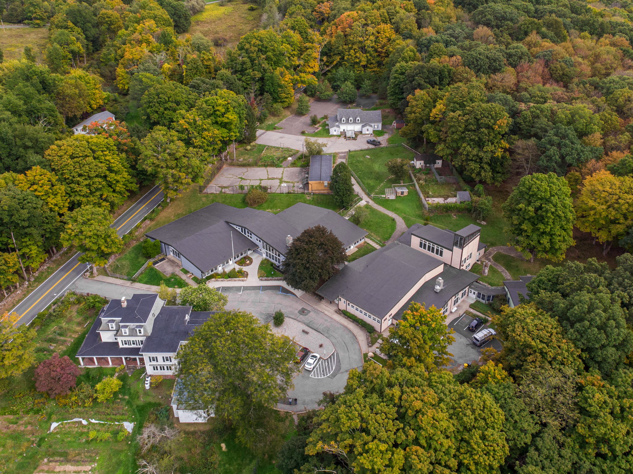 Copland House at Bluestone aerial view